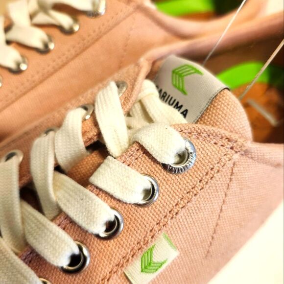 Brand New Cariuma Rio Brazil "OCA Low" Pink Canvas Sneakers Sz. 10 US Ret. $110 - Picture 4 of 8